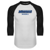 Thumbnail image for  White/Black Raglan Baseball T Shirt