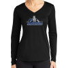 Thumbnail image for  Womens Black Performance Long Sleeve V Neck Shirt