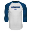 Thumbnail image for  White/Royal Raglan Baseball T Shirt