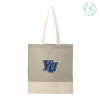 Thumbnail image for  Split Recycled Grey Cotton Twill Convention Tote