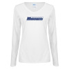Thumbnail image for  Womens White Long Sleeve V Neck Tee