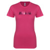 Thumbnail image for  Next Level Womens Fuchsia Boyfriend Tee