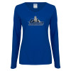 Thumbnail image for  Womens Royal Long Sleeve V Neck Tee 
