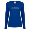 Thumbnail image for  Womens Royal Long Sleeve V Neck Tee 