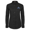 Thumbnail image for  Womens Black Twill Button Down Long Sleeve 