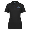 Thumbnail image for  Womens Silk Touch Black Pique Polo