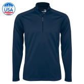 Syntrel Navy Interlock 1/4 Zip-Select-A-Logo