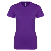 Next Level Womens Purple Boyfriend Tee-Select-A-Logo