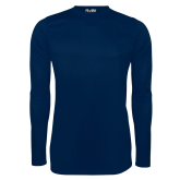 Under Armour Navy Long Sleeve Tech Tee-Select-A-Logo