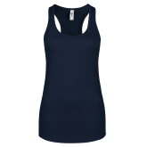 Next Level Womens Navy Racerback Tank -Select-A-Logo