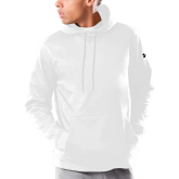 Under Armour White Armour Fleece Hoodie-Select-A-Logo