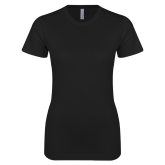 Next Level Womens Black Boyfriend Tee-Select-A-Logo