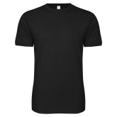 Next Level Black SoftStyle T Shirt-Select-A-Logo