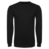 Black Long Sleeve T Shirt-Select-A-Logo