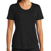 Womens Black Performance Tee-Select-A-Logo