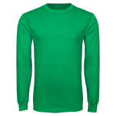 Kelly Green Long Sleeve T Shirt-Select-A-Logo