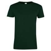 Womens Dark Green Short Sleeve Tee-Select-A-Logo