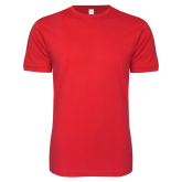 Next Level Red Softstyle T Shirt-Select-A-Logo