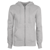 ENZA Womens Grey Fleece Full Zip Hoodie-Select A Dept