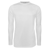 Under Armour White Long Sleeve Tech Tee-Select-A-Logo