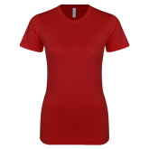 Next Level Womens Cardinal Boyfriend Tee-Select-A-Logo