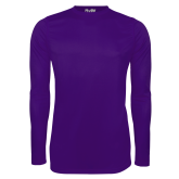 Under Armour Purple Long Sleeve Tech Tee-Select-A-Logo