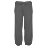 ENZA Womens Dark Heather Banded Fleece Capri-Select-A-Logo