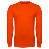Orange Long Sleeve T-Shirt-Select-A-Logo