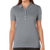Callaway Womens Steel Grey Opti Vent Polo-Select-A-Logo