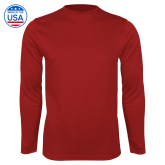 Cardinal Performance Long Sleeve Shirt-Select-A-Logo