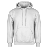 White Fleece Hoodie-Select-A-Logo