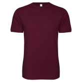 Next Level Maroon SoftStyle T Shirt-Select-A-Logo