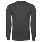 Charcoal Long Sleeve T Shirt-Select-A-Logo