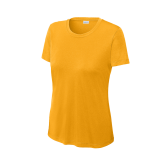 Womens Gold Performance Short Sleeve Tee-Select A Dept