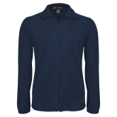 Navy Fleece Full Zip  Jacket-Select-A-Logo