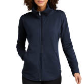 OGIO Womens Navy Luuma Full Zip Fleece-Select-A-Logo