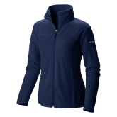 Columbia Womens Navy Full Zip Fleece Jacket-Select-A-Logo