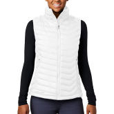 Columbia Womens White Powder Lite Vest-Select-A-Logo