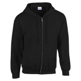 Black Fleece Full Zip Hoodie-Select-A-Logo
