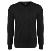 Black VNeck Sweater-Select-A-Logo