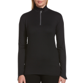 Callaway Womens Black 1/4 Zip Pullover-Select-A-Logo