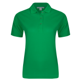 Womens Silk Touch Kelly Green Pique Polo-Select-A-Logo