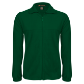 Dark Green Fleece Full Zip Jacket-Select-A-Logo