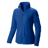 Columbia Womens Royal Full Zip Fleece Jacket-Select-A-Logo