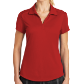 Nike Womens Red Dri Fit Legacy Polo-Select-A-Logo
