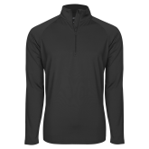 Sport Tek Charcoal Sport Wick Stretch 1/2 Zip Pullover-Select-A-Logo