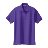 Womens Silk Touch Purple Pique Polo-Select-A-Logo