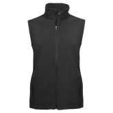 Charcoal Fleece Full Zip Vest-Select-A-Logo