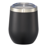 Corzo Vacuum Insulated Black Cup 12oz-Select-A-Logo