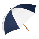 64 Inch Navy/White Umbrella-Select-A-Logo